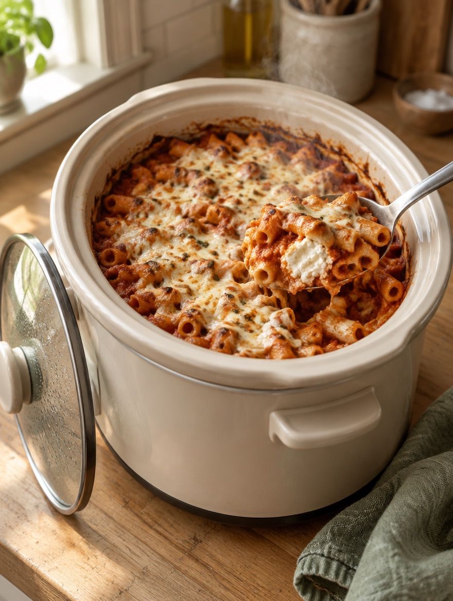 Baked Ziti in the slow cooker