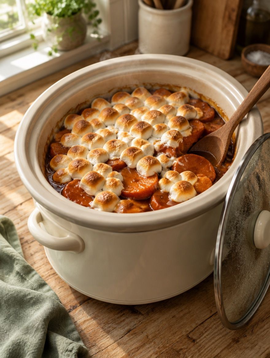 Candied Sweet Potatoes in the slow cooker