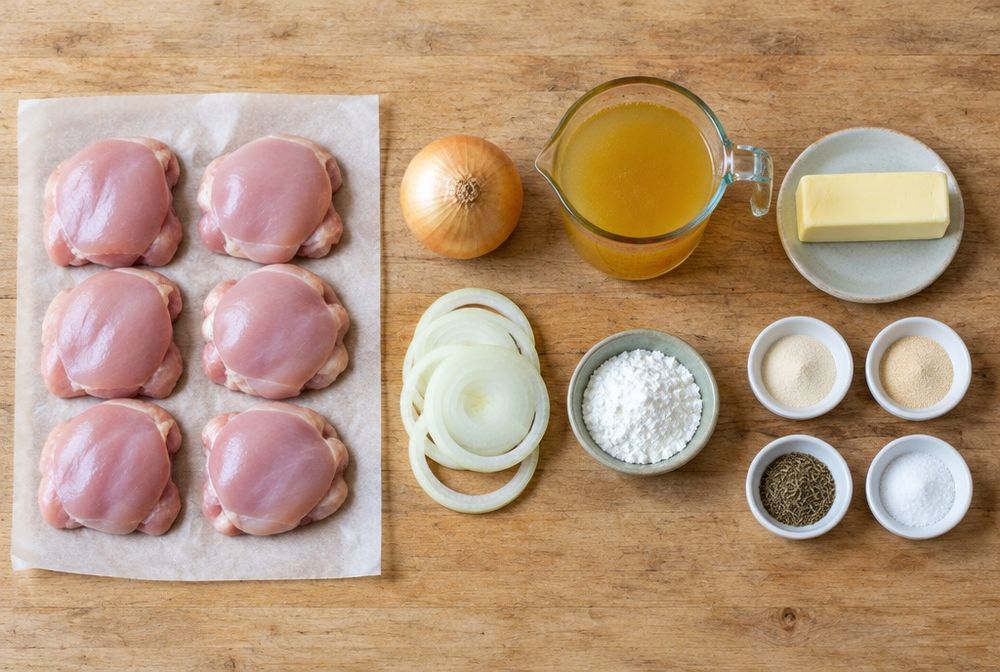 Ingredients for Chicken and Gravy