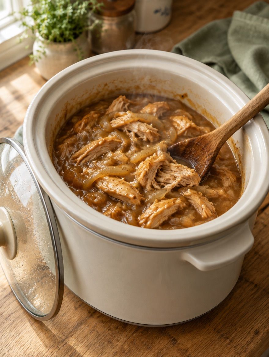 Chicken and Gravy in the slow cooker