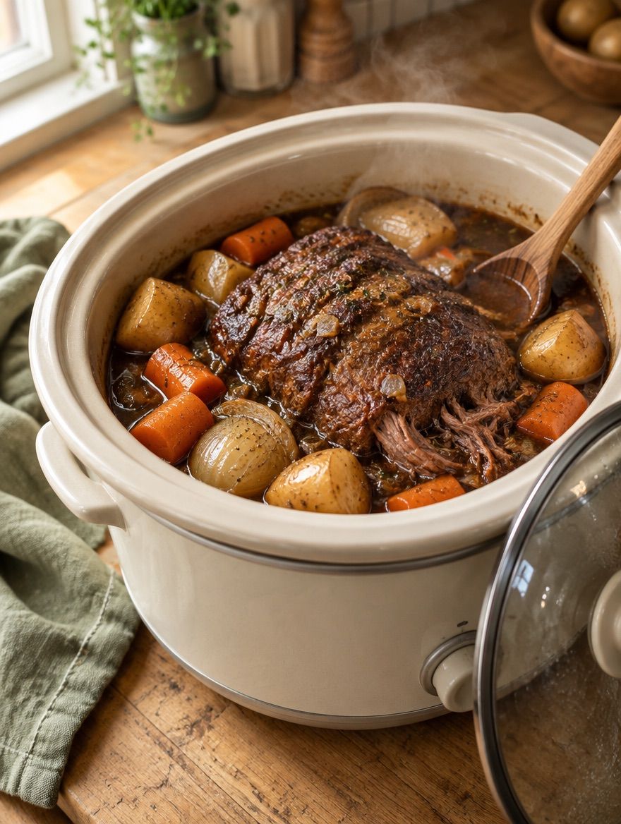 Classic Pot Roast in the slow cooker