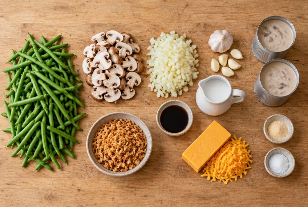 Ingredients for Green Bean Casserole