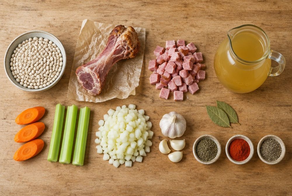 Ingredients for Ham and Bean Soup