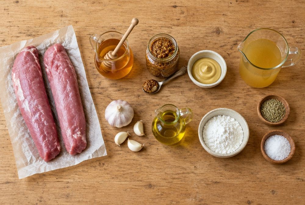 Ingredients for Honey Mustard Pork Tenderloin