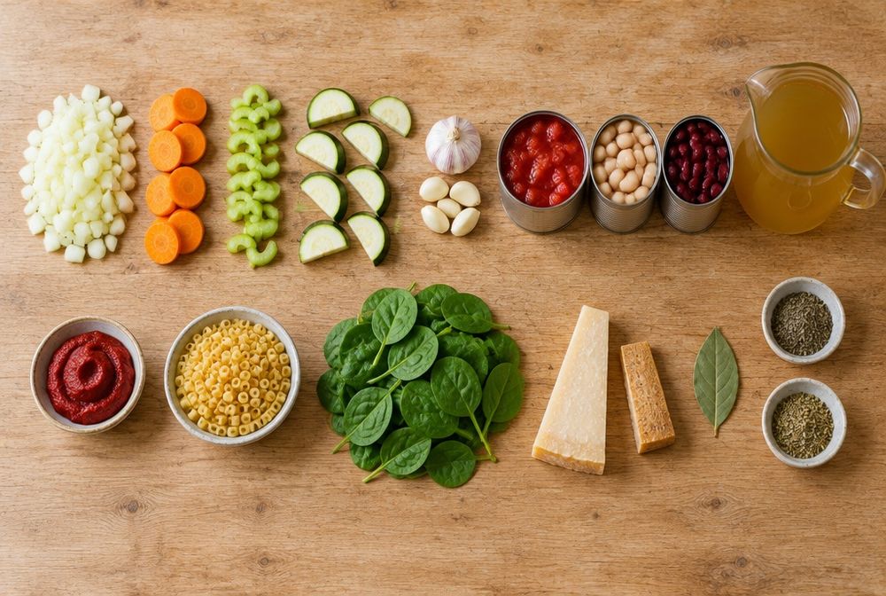 Ingredients for Minestrone
