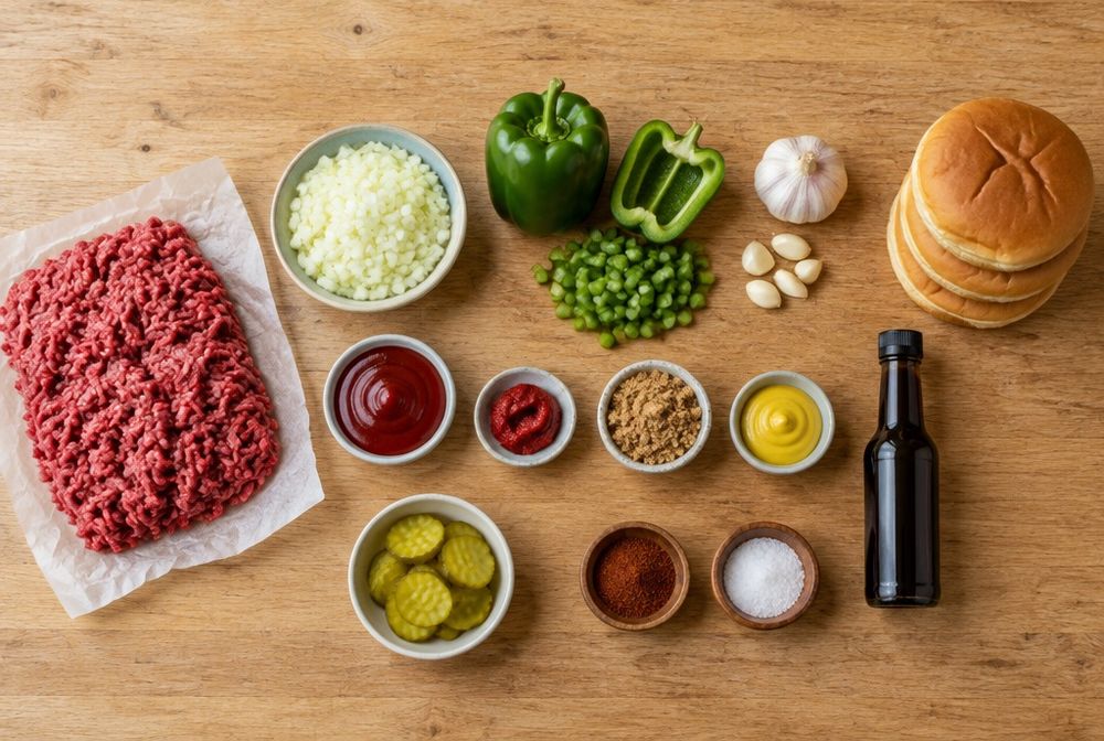 Ingredients for Sloppy Joes