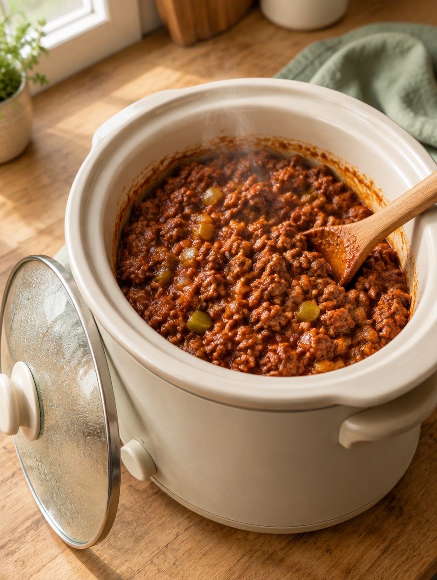 Sloppy Joes in the slow cooker