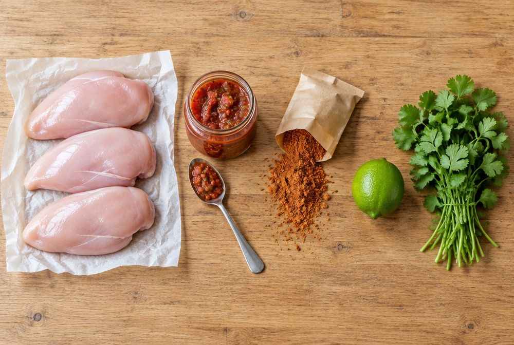 Ingredients for Three-Ingredient Salsa Chicken